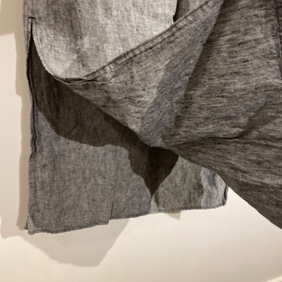 Max Studio Linen skirt 100% pockets drawstring waist maxi length - Picture 6 of 9